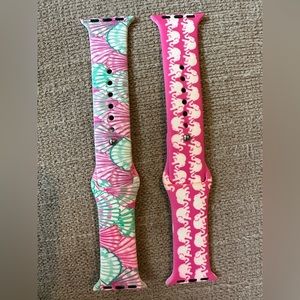 2 silicone Apple Watch bands New 38mm